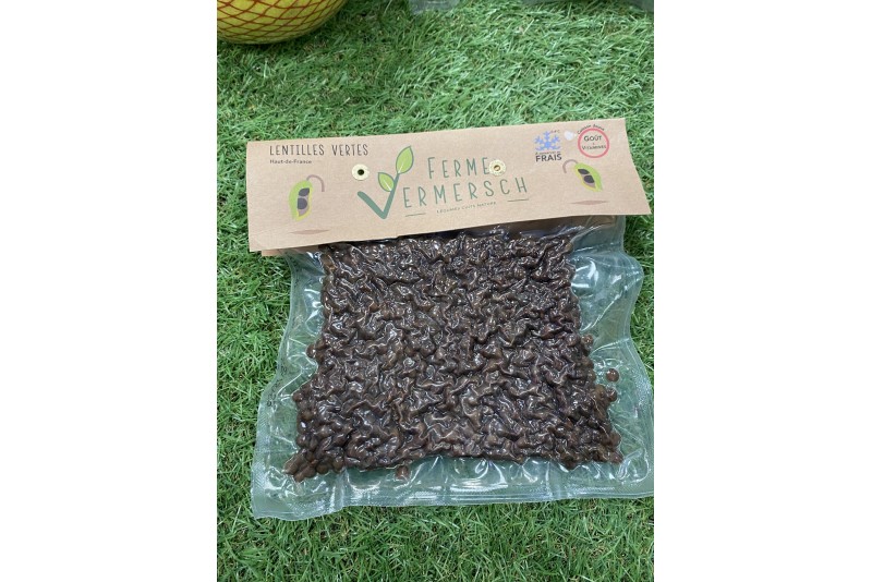 Lentilles vertes cuit vapeur en 300gr