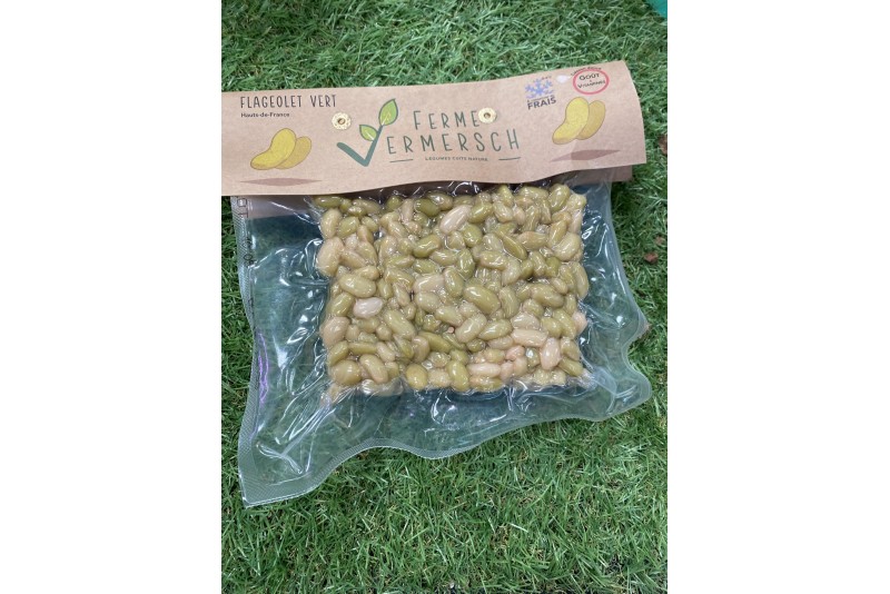 Flageolets verts cuit vapeur en 300gr